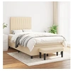 Image de Boxspring met matras stof cràmekleurig 120x200 cm3136746