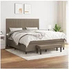 Image de Boxspring met matras stof taupe 160x200 cm3136769