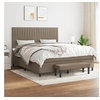 Image de Boxspring met matras stof taupe 180x200 cm3136777