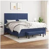 Image de Boxspring met matras stof blauw 180x200 cm3136779
