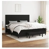 Image de Boxspring met matras stof zwart 200x200 cm3136783