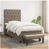 Image de Boxspring met matras stof taupe 80x200 cm3136793