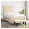 Image de Boxspring met matras stof cràmekleurig 80x200 cm3136794