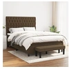 Image de Boxspring met matras stof donkerbruin 140x190 cm3136832