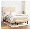 Image de Boxspring met matras stof cràmekleurig 140x190 cm3136834