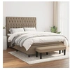 Image de Boxspring met matras stof taupe 140x200 cm3136841