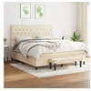 Image de Boxspring met matras stof cràmekleurig 160x200 cm3136850