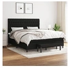 Image de Boxspring met matras stof zwart 180x200 cm3136855