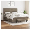 Image de Boxspring met matras stof taupe 180x200 cm3136857