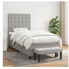 Image de Boxspring met matras stof lichtgrijs 80x200 cm3136869
