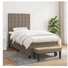 Image de Boxspring met matras stof taupe 90x200 cm3136889
