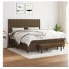Image de Boxspring met matras stof donkerbruin 180x200 cm3136936