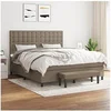 Image de Boxspring met matras stof taupe 180x200 cm3136937