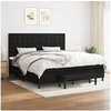 Image de Boxspring met matras stof zwart 200x200 cm3136943