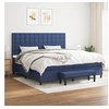 Image de Boxspring met matras stof blauw 200x200 cm3136947