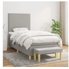 Image de Boxspring met matras stof lichtgrijs 80x200 cm3136949