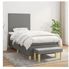 Image de Boxspring met matras stof donkergrijs 80x200 cm3136950