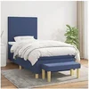 Image de Boxspring met matras stof blauw 80x200 cm3136955