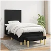 Image de Boxspring met matras stof zwart 90x200 cm3136967