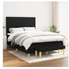 Image de Boxspring met matras stof zwart 140x190 cm3136991