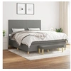 Image de Boxspring met matras stof donkergrijs 180x200 cm3137014