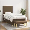 Image de Boxspring met matras stof donkerbruin 90x200 cm3137048