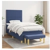 Image de Boxspring met matras stof blauw 100x200 cm3137059
