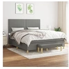 Image de Boxspring met matras stof donkergrijs 180x200 cm3137094
