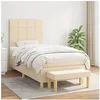 Image de Boxspring met matras stof cràmekleurig 90x190 cm3137122