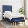 Image de Boxspring met matras stof blauw 90x190 cm3137123