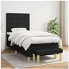 Image de Boxspring met matras stof zwart 100x200 cm3137135
