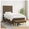 Image de Boxspring met matras stof donkerbruin 100x200 cm3137136