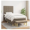Image de Boxspring met matras stof taupe 100x200 cm3137137
