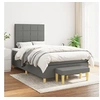 Image de Boxspring met matras stof donkergrijs 120x200 cm3137142