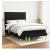Image de Boxspring met matras stof zwart 140x190 cm3137151