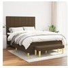 Image de Boxspring met matras stof donkerbruin 140x190 cm3137152
