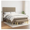Image de Boxspring met matras stof taupe 140x190 cm3137153