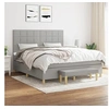 Image de Boxspring met matras stof lichtgrijs 180x200 cm3137173