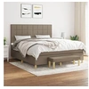 Image de Boxspring met matras stof taupe 180x200 cm3137177