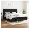 Image de Boxspring met matras stof zwart 200x200 cm3137183