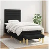 Image de Boxspring met matras stof zwart 80x200 cm3137191