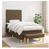 Image de Boxspring met matras stof donkerbruin 80x200 cm3137192