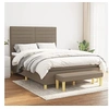 Image de Boxspring met matras stof taupe 140x190 cm3137233