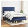 Image de Boxspring met matras stof blauw 140x190 cm3137235