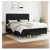 Image de Boxspring met matras stof zwart 160x200 cm3137247
