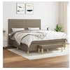 Image de Boxspring met matras stof taupe 160x200 cm3137249