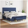 Image de Boxspring met matras stof blauw 160x200 cm3137251