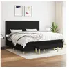 Image de Boxspring met matras stof zwart 200x200 cm3137263