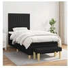 Image de Boxspring met matras stof zwart 80x200 cm3137271