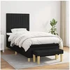 Image de Boxspring met matras stof zwart 100x200 cm3137295